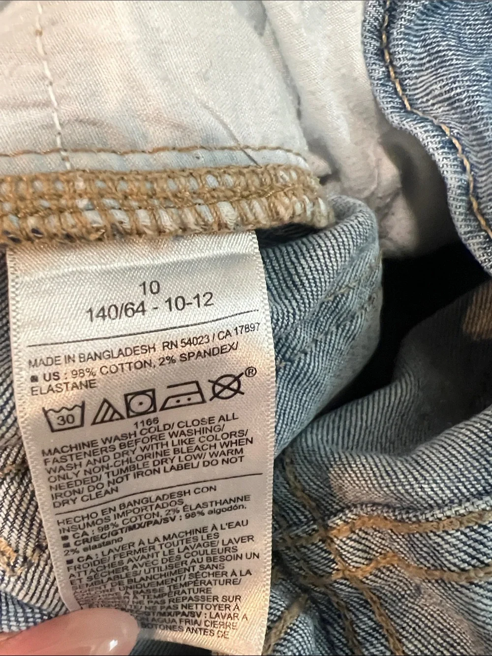 Boys Old Navy Straight Leg Jeans in Black and Blue Denim